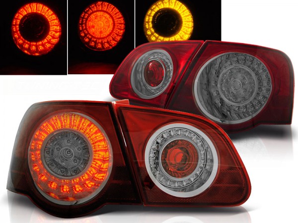 LED Rückleuchten für VW Passat 3C B6 Limo Bj. 05-10 Rot/Chrom