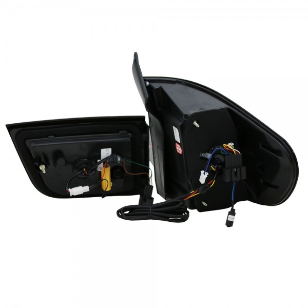 Voll LED 3D Lightbar Rückleuchten für BMW X5 E70 Bj. 07-10 Rot/Schwarz