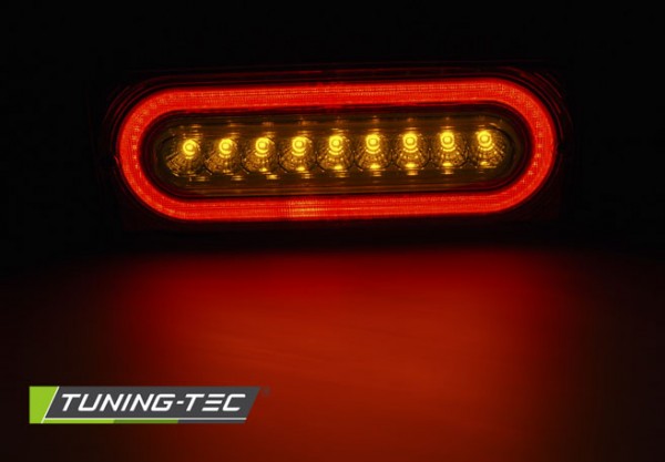LED Lightbar Rückleuchten für Mercedes G-Klasse W463 Bj. 90-12 Rot/Chrom