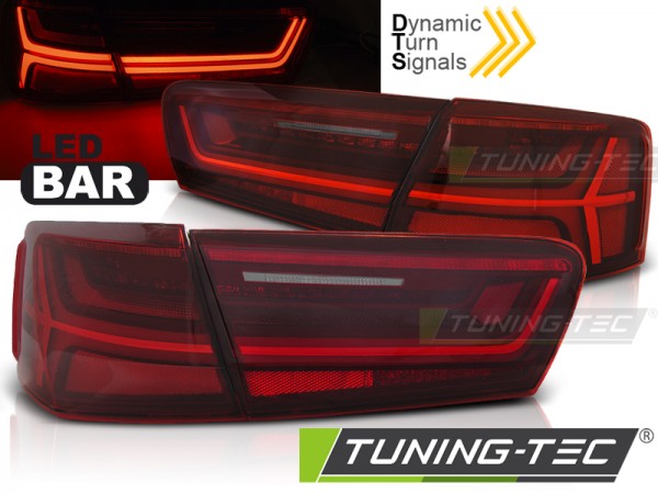LED Lightbar Rückleuchten für Audi A6 4G C7 Limo Bj. 2011-2014 Rot dynamischer Blinker