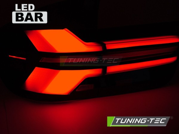 Voll LED 3D Lightbar Rückleuchten für BMW X5 E70 Bj. 07-13 Rot/Schwarz