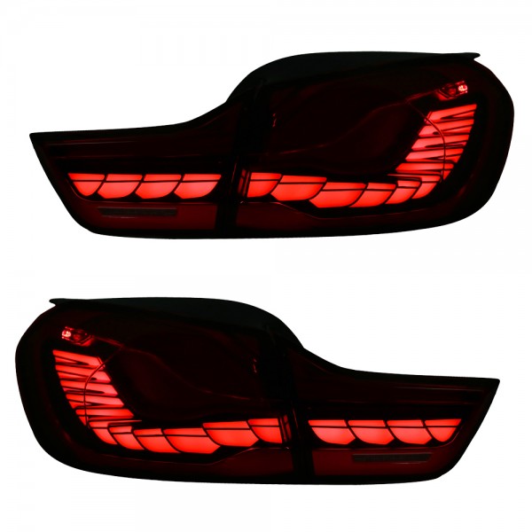 Voll LED Rückleuchten für BMW F32 F33 F82 Bj. 13-21 Rot in OLED Technik dynamischer Blinker