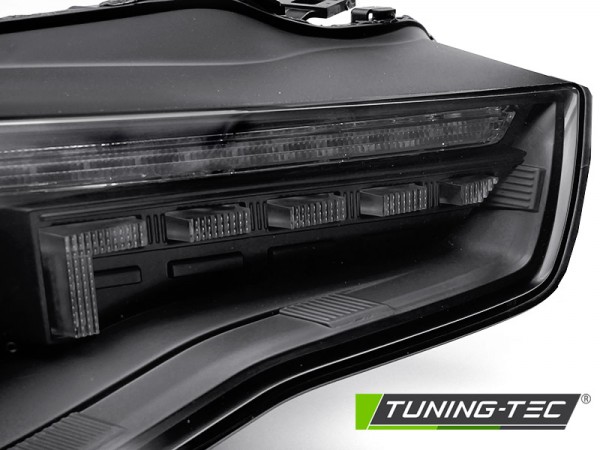 Xenon Scheinwerfer DRL LED Tagfahrlicht für Audi A5 8T 8F Facelift Bj. 11-16 Schwarz