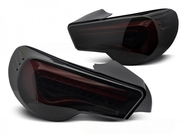 LED Lightbar Rückleuchten für Toyota GT86 Bj. 12-21 Rot/Smoke dynamischer Blinker
