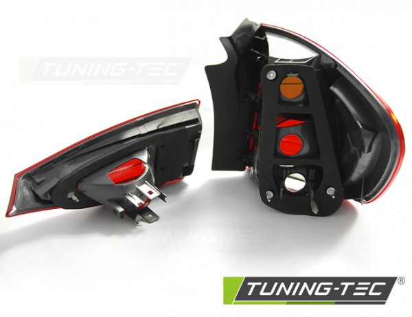 LED Lightbar Rückleuchten für BMW X1 E84 Bj. 09-12 Rot/Chrom