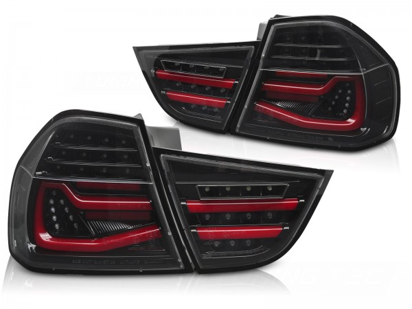 Voll LED Lightbar Rückleuchten für BMW E90 LCI Limo Bj. 08-12 Schwarz