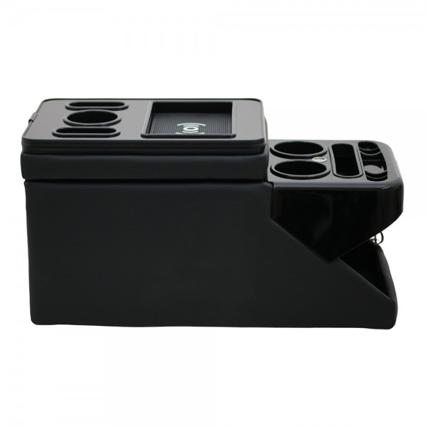 Black Edition Mittelkonsole für Mercedes Vito / V-Klasse W447 mit LED Beleuchtung USB und Induktion