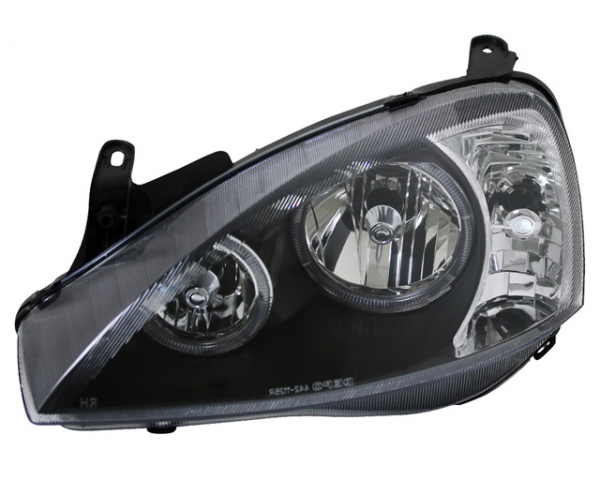 Scheinwerfer Angel Eyes für Opel Corsa C Bj. 00-06 Schwarz