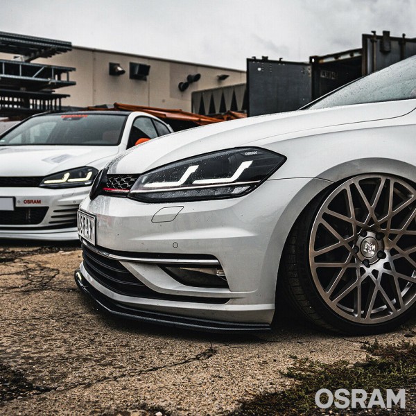 OSRAM LEDriving® Voll LED Scheinwerfer für VW Golf 7.5 VII Facelift Bj. 17-20 Schwarz Rot