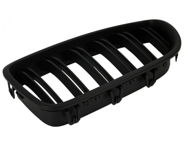 Nieren Kühlergrill Frontgrill 5er für BMW F10 F11 F18 Bj. 2010- Schwarz Doppelsteg