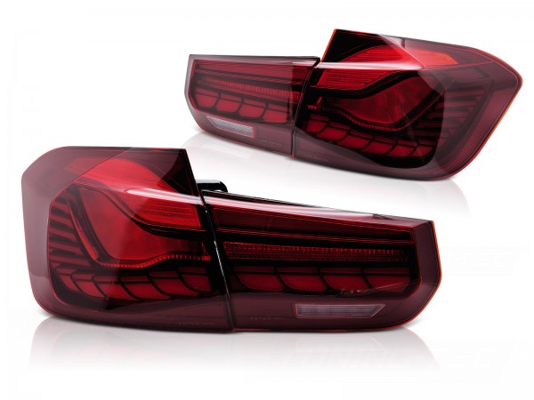 Voll LED Rückleuchten für 3er BMW F30 F35 Bj. 11-19 Rot in OLED Technik