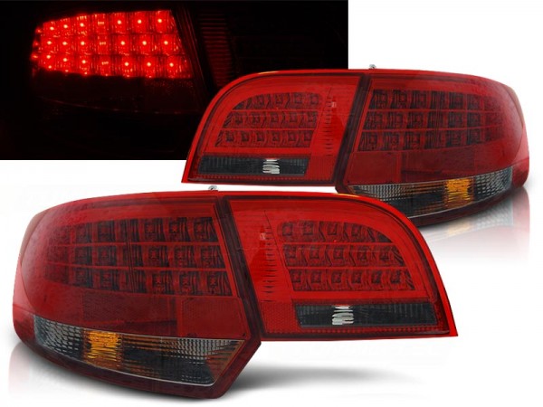 LED Rückleuchten für Audi A3 8P Sportback Bj. 04-08 Rot/Smoke