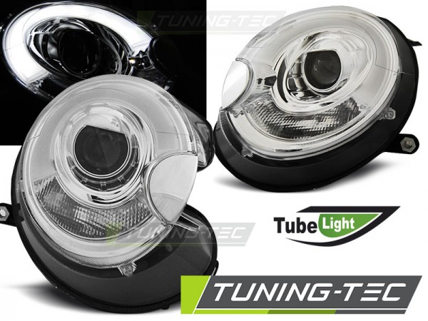 Scheinwerfer LED Tagfahrlicht Optik für Mini One Cooper Bj. 06-14 Chrom LTI