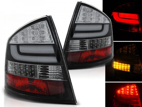 LED Lightbar Rückleuchten für Skoda Octavia 2 (1Z) Limo Bj. 04-13 Schwarz