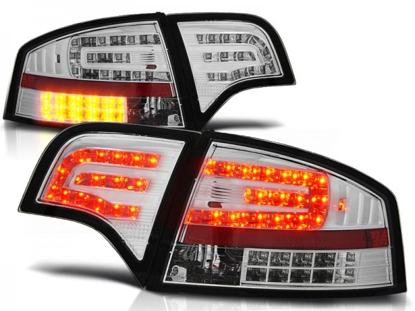 LED Rückleuchten für Audi A4 B7 (8E) Limo Bj. 04-08 Chrom