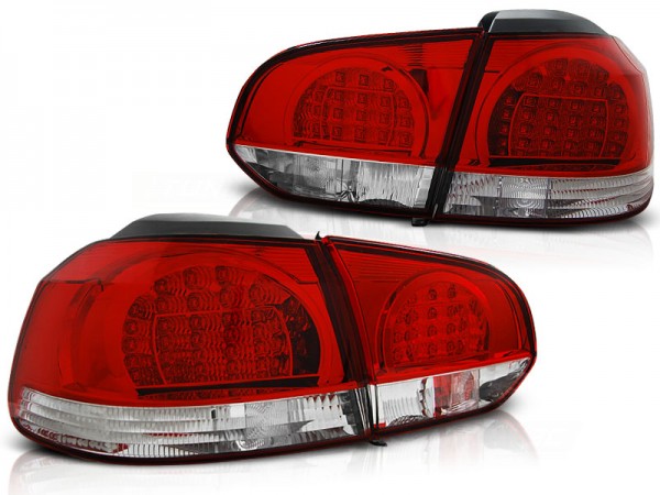 LED Rückleuchten für VW Golf 6 (VI) Bj. 08-12 Rot/Chrom