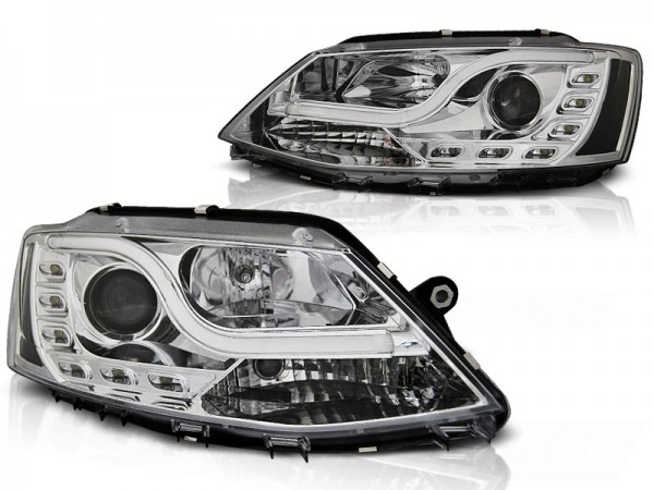 Scheinwerfer DRL LED Tagfahrlicht für VW Jetta 6 Bj. 11-18 Chrom LTI