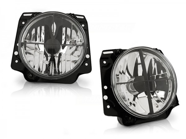 Scheinwerfer Klarglas für VW Golf 2 Bj. 83-92 Chrom mit Fadenkreuz