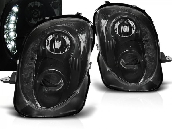 Scheinwerfer DRL LED Tagfahrlicht für Alfa Romeo Mito Bj. 08-18 Schwarz
