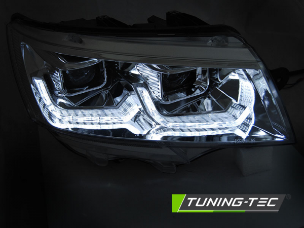 Scheinwerfer DRL LED Tagfahrlicht für VW T6.1 Chrom Bj. 19-24 mit dynamischem Blinker