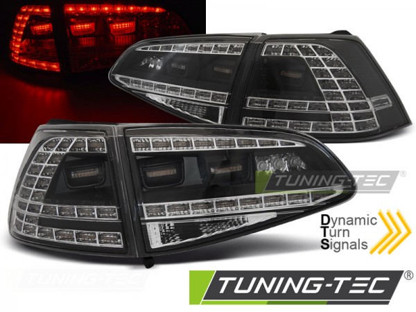 LED Rückleuchten für VW Golf 7 (VII) Limo Bj. 12-17 Schwarz dynamischer Blinker