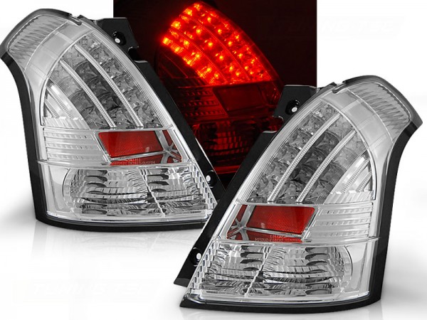LED Rückleuchten für Suzuki Swift III (MZ, EZ) Bj. 05-10 Chrom