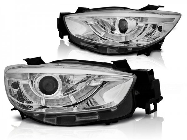 Scheinwerfer DRL LED Tagfahrlicht für Mazda CX5 Bj. 11-15 Chrom