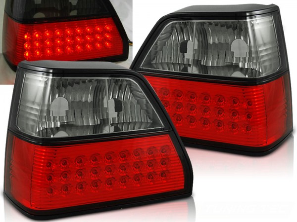 LED Rückleuchten für VW Golf 2 II Bj. 83-91 Rot/Smoke