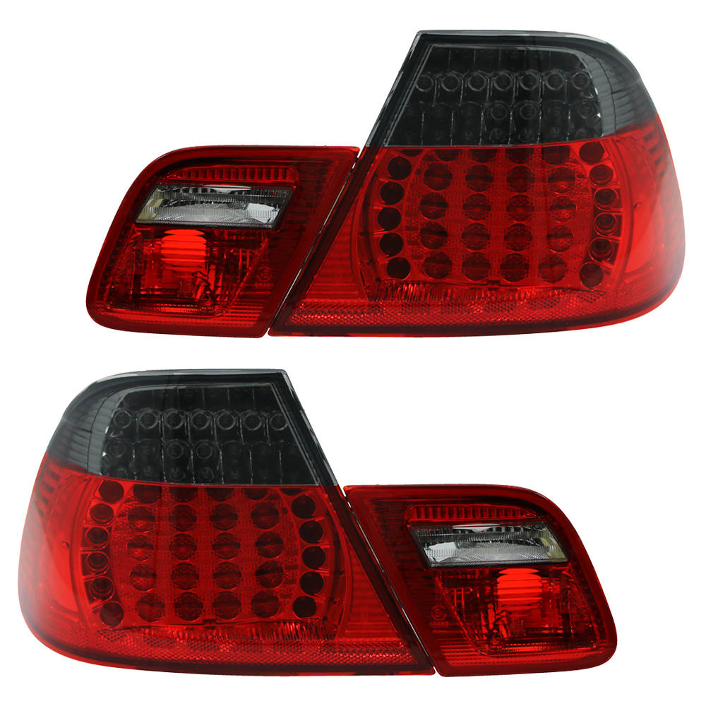 LED Rückleuchten für BMW E46 Coupe Bj. 99-03 Rot/Smoke