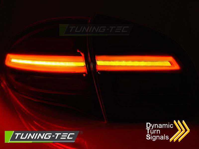 Voll LED Lightbar Rückleuchten für Porsche Cayenne 958 92A Bj. 10-14 Smoke