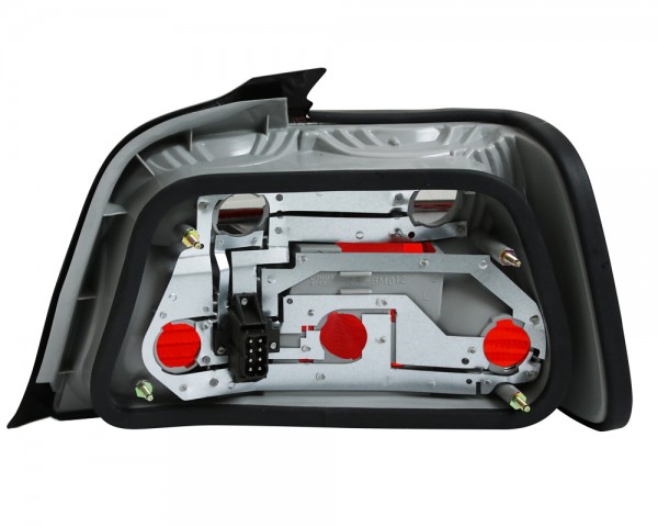 Rückleuchten Klarglas für BMW E36 Limo Bj. 90-98 Rot/Schwarz