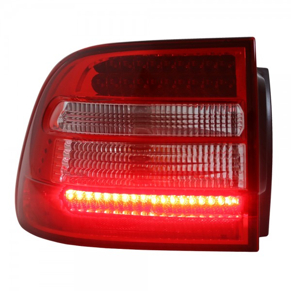 LED Rückleuchten für Porsche Cayenne 955 9PA Bj. 02-07 Rot/Chrom