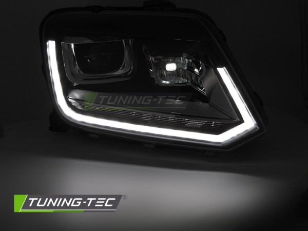 Voll LED Scheinwerfer Tagfahrlicht für VW Amarok 2H Bj. 10-16 Schwarz