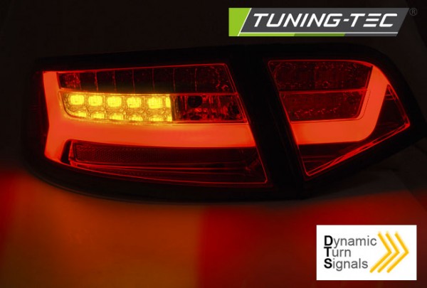 LED Lightbar Rückleuchten für Audi A6 C6 4F Limo Bj. 08-11 Rot/Smoke
