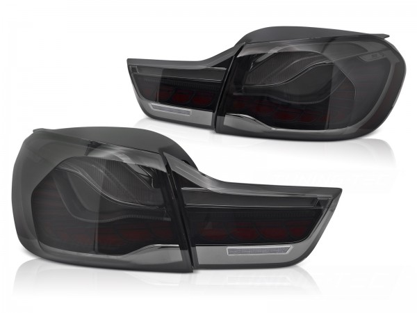 Voll LED Rückleuchten für BMW F32 F33 F82 Bj. 13-21 Smoke in OLED Technik dynamischer Blinker