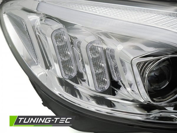 Scheinwerfer DRL LED Tagfahrlicht für Mercedes C-Klasse W205 Bj. 14-18 Chrom