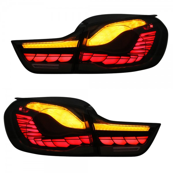 Voll LED Rückleuchten für BMW F32 F33 F82 Bj. 13-21 Smoke in OLED Technik dynamischer Blinker