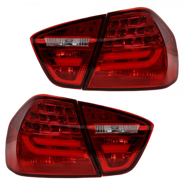 LED Lightbar Rückleuchten für BMW E90 Limo Bj. 05-08 Rot