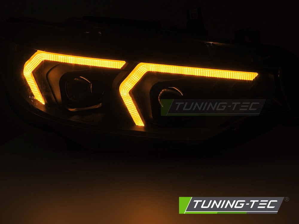 Xenon Scheinwerfer DRL LED Tagfahrlicht für BMW 4er F32 F33 Bj. 13-17 Schwarz