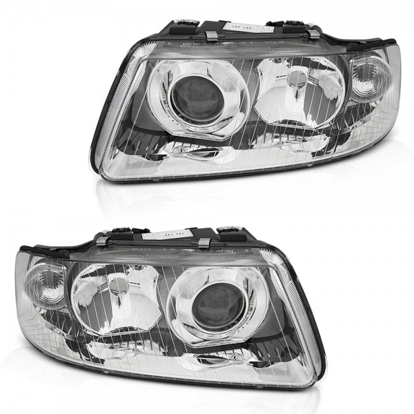 Scheinwerfer Halogen Set für Audi A3 8L Facelift Bj. 00-03 für LWR H1 H7 TYC