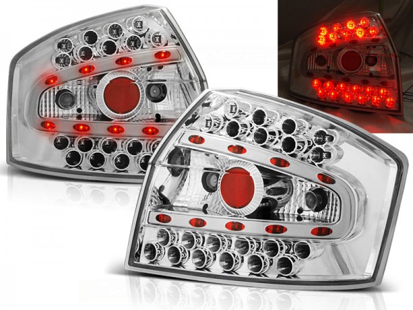 LED Rückleuchten für Audi A4 B6 (8E) Limo Bj. 00-04 Chrom