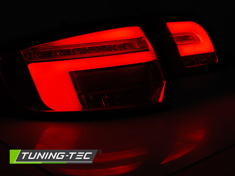 Voll LED Lightbar Rückleuchten für Audi A3 8P Sportback Bj. 04-08 Rot/Smoke dynamischer Blinker