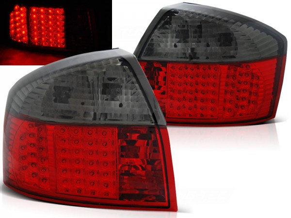 LED Rückleuchten für Audi A4 B6 (8E) Limo Bj. 00-04 Rot/Smoke