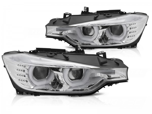 Scheinwerfer DRL LED Tagfahrlicht für BMW 3er F30 F31 Bj. 11-15 Chrom