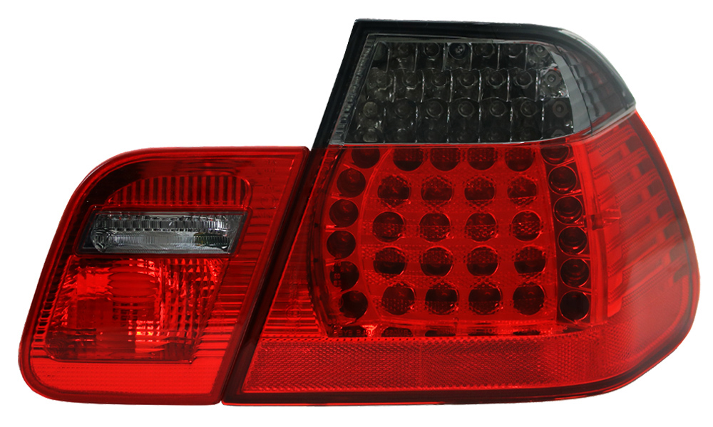 LED Rückleuchten für BMW E46 Limo Bj. 98-01 Rot/Schwarz, E46 Limo Bj.  98-01, 3er E46, BMW, LED Rückleuchten, Rückleuchten