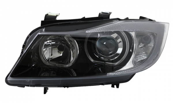 Scheinwerfer LED Angel Eyes für BMW 3er E90 E91 LCI Facelift Bj. 08-12 Schwarz