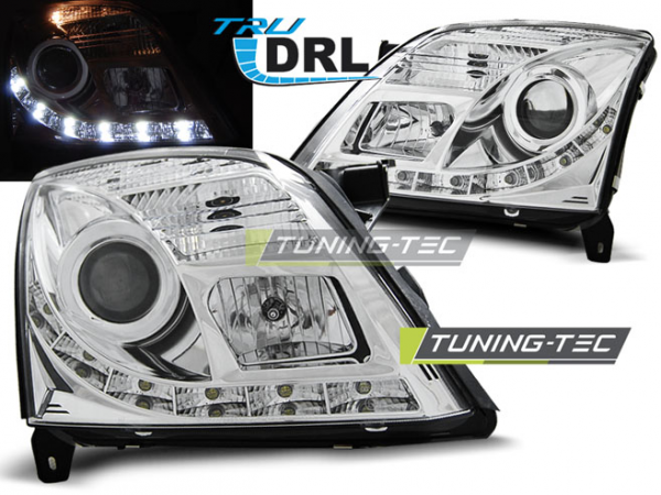 Scheinwerfer DRL LED Tagfahrlicht für Opel Vectra C / Signum Bj. 02-05 Chrom