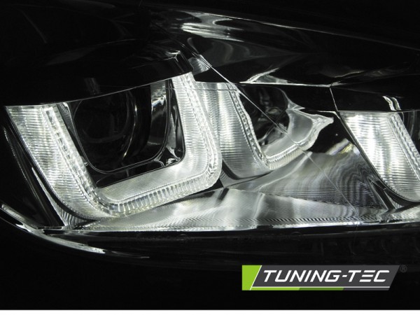 Scheinwerfer DRL LED Tagfahrlicht für VW Golf 6 Bj. 08-13 Chrom mit dynamischem Blinker