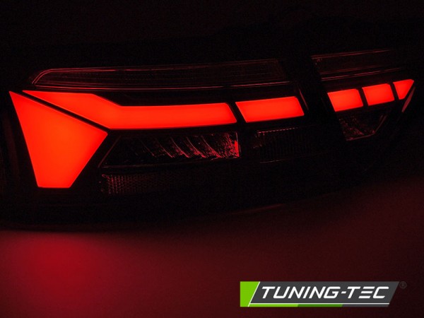 Voll LED Lightbar Rückleuchten für Audi A5 Coupe Cabrio Sportback Bj. 11-16 Rot/Chrom
