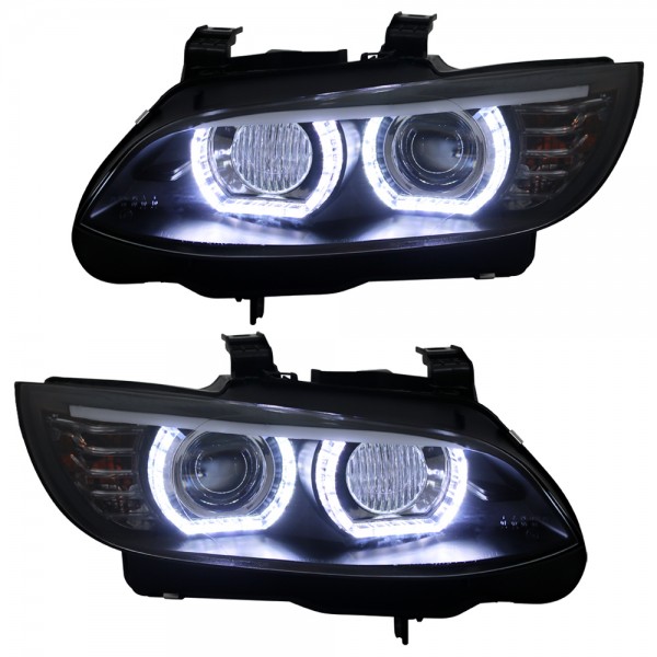 Xenon Scheinwerfer DRL LED Tagfahrlicht für BMW E92 E93 mit AFS Bj. 05-10 Schwarz